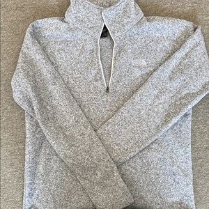 The NorthFace Gray Quarter-Zip Pullover